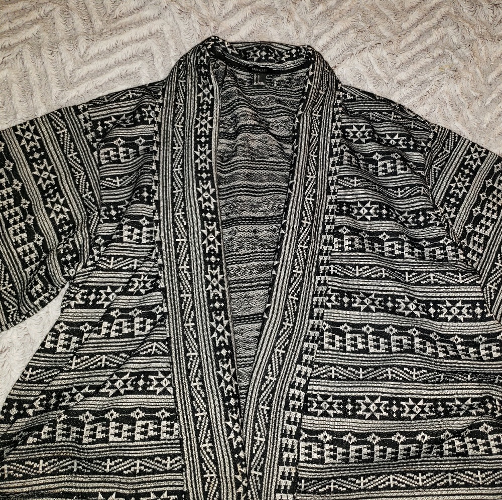 F21 oversized cardigan
